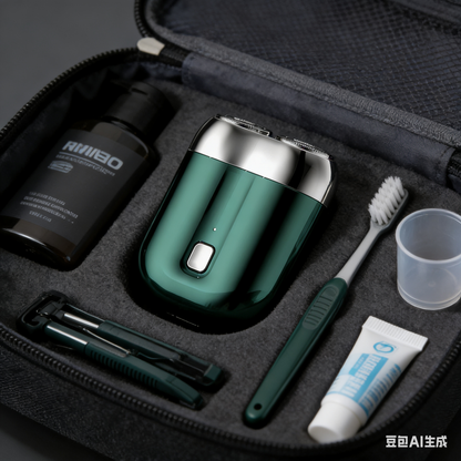 🪒 Nueva afeitadora eléctrica de doble cabezal, portátil, diseño magnético, totalmente lavable, recargable