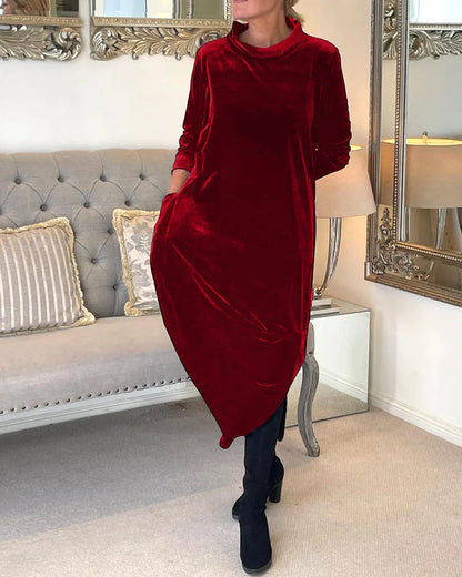 💟Bestseller💓【S-5XL】2025 wczesna wiosna nowa wysokiej jakości aksamitna elegancka sukienka retro
