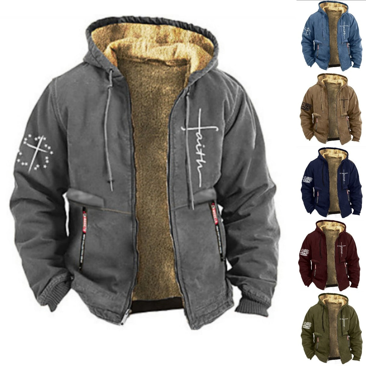⏳Ostatni dzień promocji -50%🔥【S-3XL】Męska wysokiej jakości ciepła kurtka, z miękką pluszową podszewką i luźnym krojem.