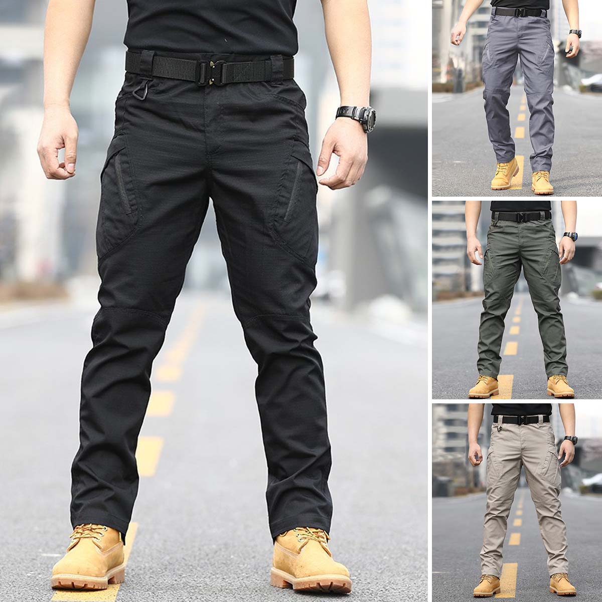 👖【S-5XL】Pantalones tácticos para hombre, pantalones de trabajo, pantalones militares, pantalones de exterior, resistentes al agua y duraderos.