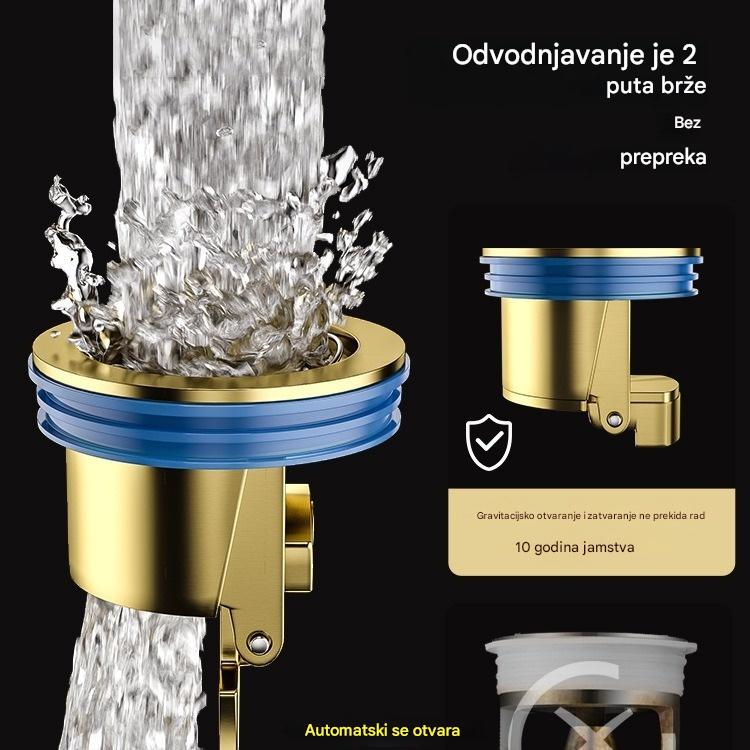 🔥Kupite jedan, drugi gratis 🕳 Univerzalni podni odvod od mesinga s dezodorirajućom jezgrom protiv neugodnih mirisa 🚿✨