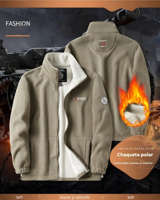 🔥Ostatni dzień – 50% zniżki【XL-5XL】Męska gruba aksamitna kurtka polarowa, na jesień i zimę, ciepła, lekka, duży rozmiar