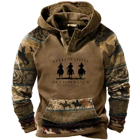 🔥【S-5XL】Muška ležerna majica s dugim rukavima i printom, zadebljana, 2025