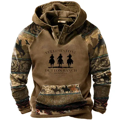 🔥【S-5XL】Muška ležerna majica s dugim rukavima i printom, zadebljana, 2025