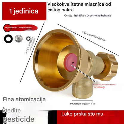 💦💧【Zadnji dan 50% popusta】🔥Mjedena poljoprivredna mlaznica za prskanje s podesivom mlaznicom 🌾