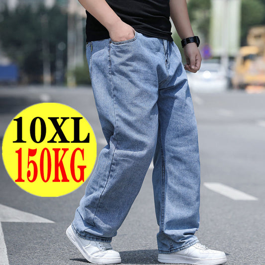 🤸‍♂️👖【45–150 kg】🌌Novi model 2025: muške traperice velikih veličina, širokog kroja, rastezljive i udobne
