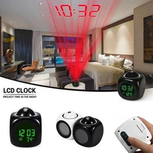 ⏰【Compra 1 y recibe 1 gratis】⏳ Reloj proyector multifunción — hora, alarma, temperatura y clima en tu pared o techo