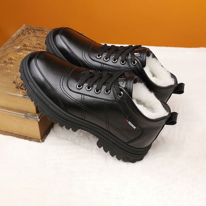 🔥【39-44】Zapatos de hombre para invierno con suela gruesa y forro cálido, de alta calidad y muy cómodos.