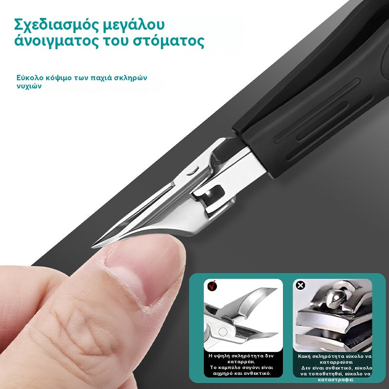 💅【Αγοράστε 1 & πάρτε 1 δωρεάν】🔥 Κοίλο νυχοκόπτη με λοξή αιχμηρή μύτη 25°, νυχοκόπτης για παχιά νύχια ποδιών, μυτερός σχεδιασμός κατά των πιτσιλισμάτων