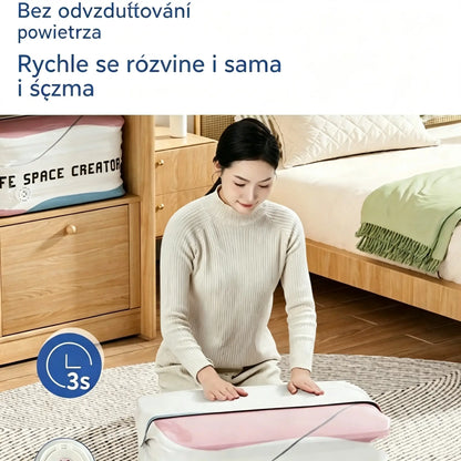 👕📦【5 kusů v sadě!】Vakuové kompresní úložné sáčky na oblečení – bez pumpy | Zesílené provedení s dvojitým těsnicím zipem,dobírka