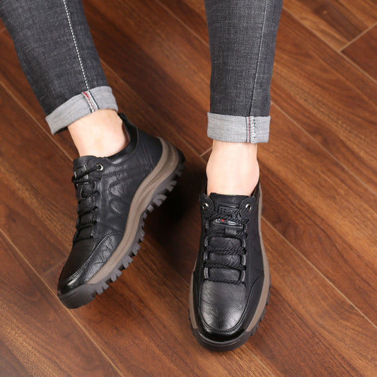 🔥 Éxito de ventas【39–48】Zapatillas masculinas elegantes y casuales 2025 – modelo otoño-invierno con forro y cálidas 🔥
