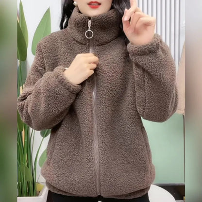 ☃️【M-4XL】Zimska flis jakna, pamučna jakna, pamučna podebljana šerpa jakna, topla jakna 3829713