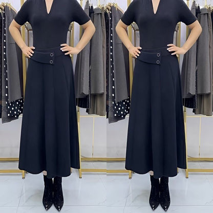 ⏳ Utolsó nap – 50% kedvezmény 🎀【S–4XL】Női őszi/téli midi szoknya
