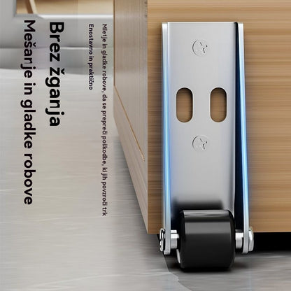 【8 koles + 32 vijakov】🚪 Nosilec za drsna vrata na kolesih – tih, nastavljiv, enostaven za namestitev 🔧