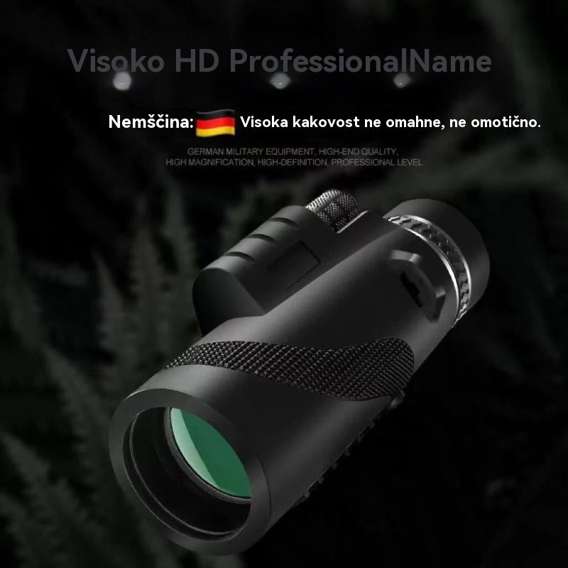 Monokularni teleskop za nočni vid z veliko povečavo in visoko ločljivostjo