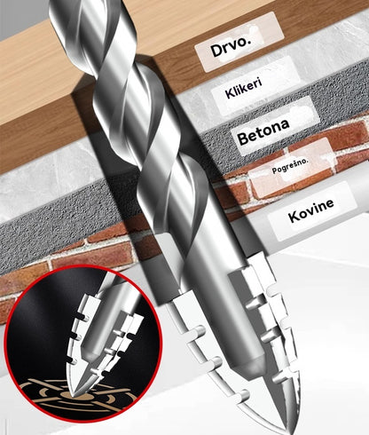 🔥🧰Sedma generacija ekscentričnog svrdla od super tvrdog volframovog čelika s nazubljenim rubom