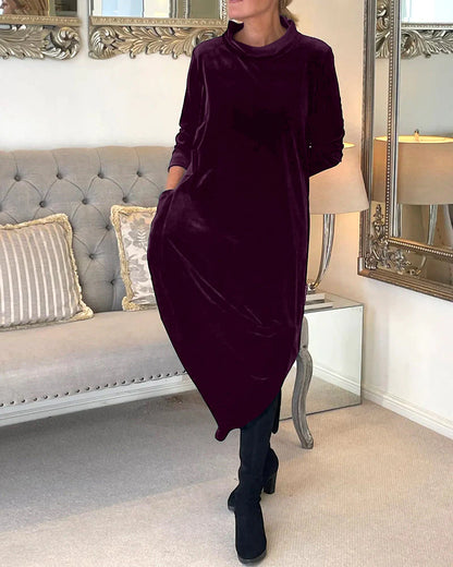 💟Bestseller💓【S-5XL】2025 wczesna wiosna nowa wysokiej jakości aksamitna elegancka sukienka retro