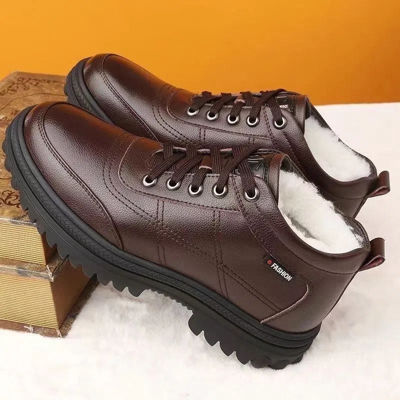 🔥【39-44】Zapatos de hombre para invierno con suela gruesa y forro cálido, de alta calidad y muy cómodos.