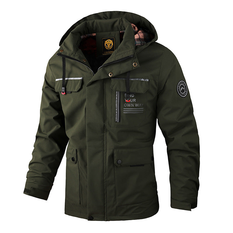 🔥50% kedvezmény ma🔥【M–6XL】2026-os új, vastag, meleg, szél- és vízálló férfi dzseki