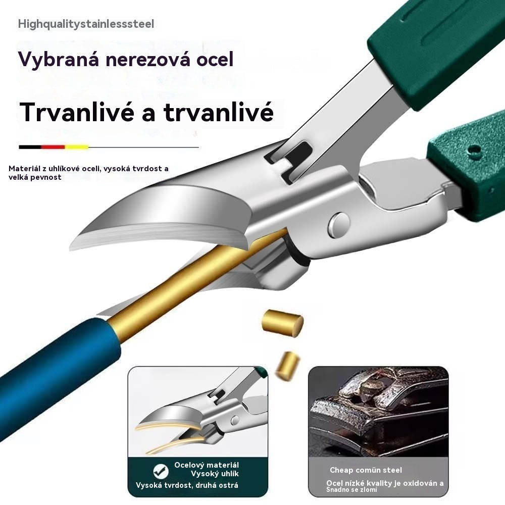🔥【Kupte 1 a dostanete 1 zdarma】🔥 Nůžky na nehty s protiskluzovou úpravou a 25° zkoseným okrajem (sada 3 kusů)