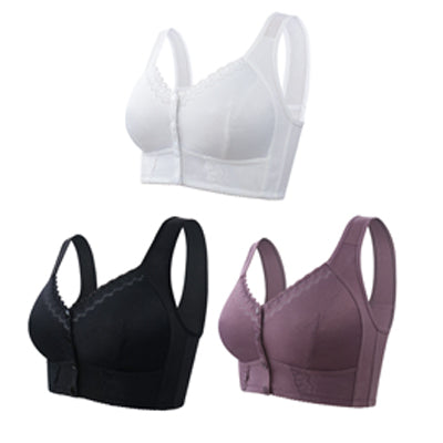 💕【40kg–140kg】Μεγάλο μέγεθος – Γυναικεία εσώρουχα φιλικά προς το δέρμα και διαπνέοντα, ώριμο στυλ 【3 τεμάχια】