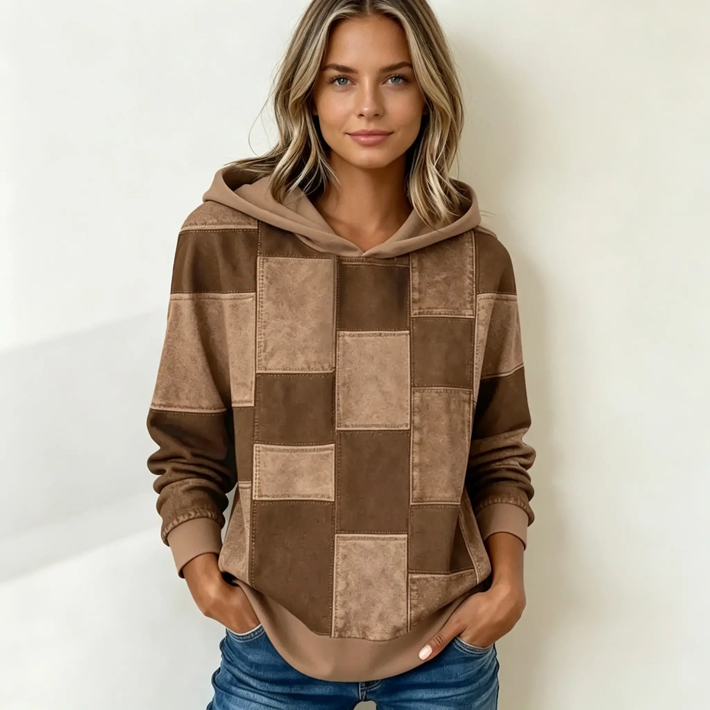 【S–5XL】Női őszi/téli kapucnis, hosszú ujjú pulóver