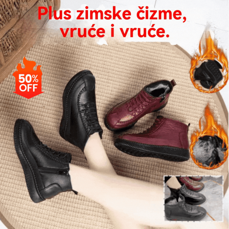 🔥【35-42】💥Nove zimske čizme za 2025. godinu, s mekim, zadebljanim i toplim potplatom