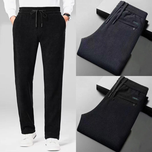 🔥【Kup jeden, drugi gratis】Męskie spodnie ocieplane i pogrubiane — jesienno-zimowe, duży rozmiar, casual (M-5XL)