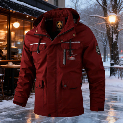 🔥🔥【【M-6XL】Új, vastag, meleg ősz- téli férfi kabát, amely szellőálló és vízálló