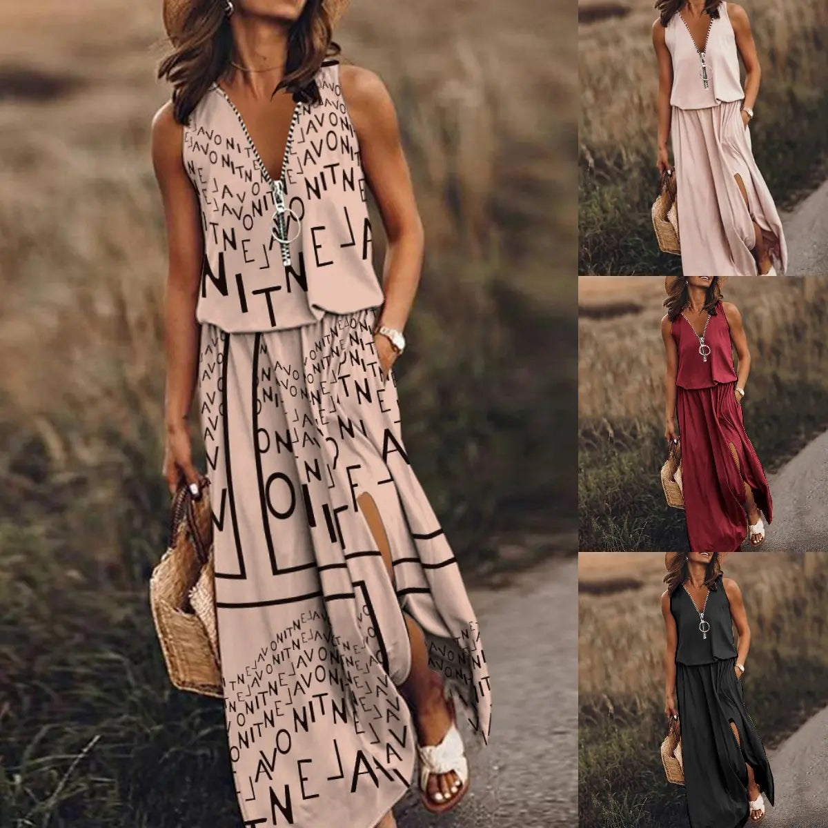 ✨Utolsó nap – 50% kedvezmény! 【S–5XL】 Divatos nyári női mintás ruha – légáteresztő és kényelmes anyag. ✅ Utánvétes fizetés.
