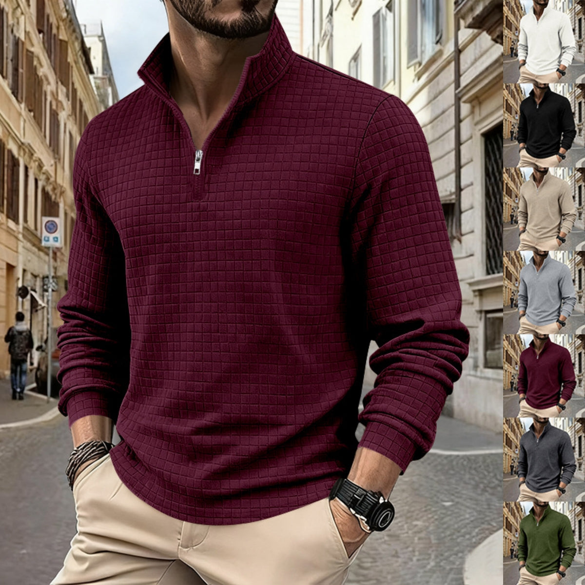 🔥【S-3XL】Νέα ανδρική φούτερ για φθινόπωρο και χειμώνα, μοντέρνα και ευκολοσυνδύαστη