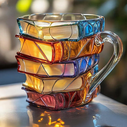 📚💛💜2025 Nova modna 3D oslikana šalica u obliku knjige za kavu✨