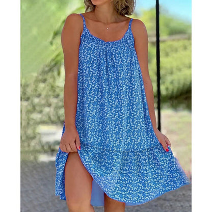 👗👗[S-5XL] 🥰2025 Ležerna i udobna haljina s cvjetnim uzorkom na kamisol