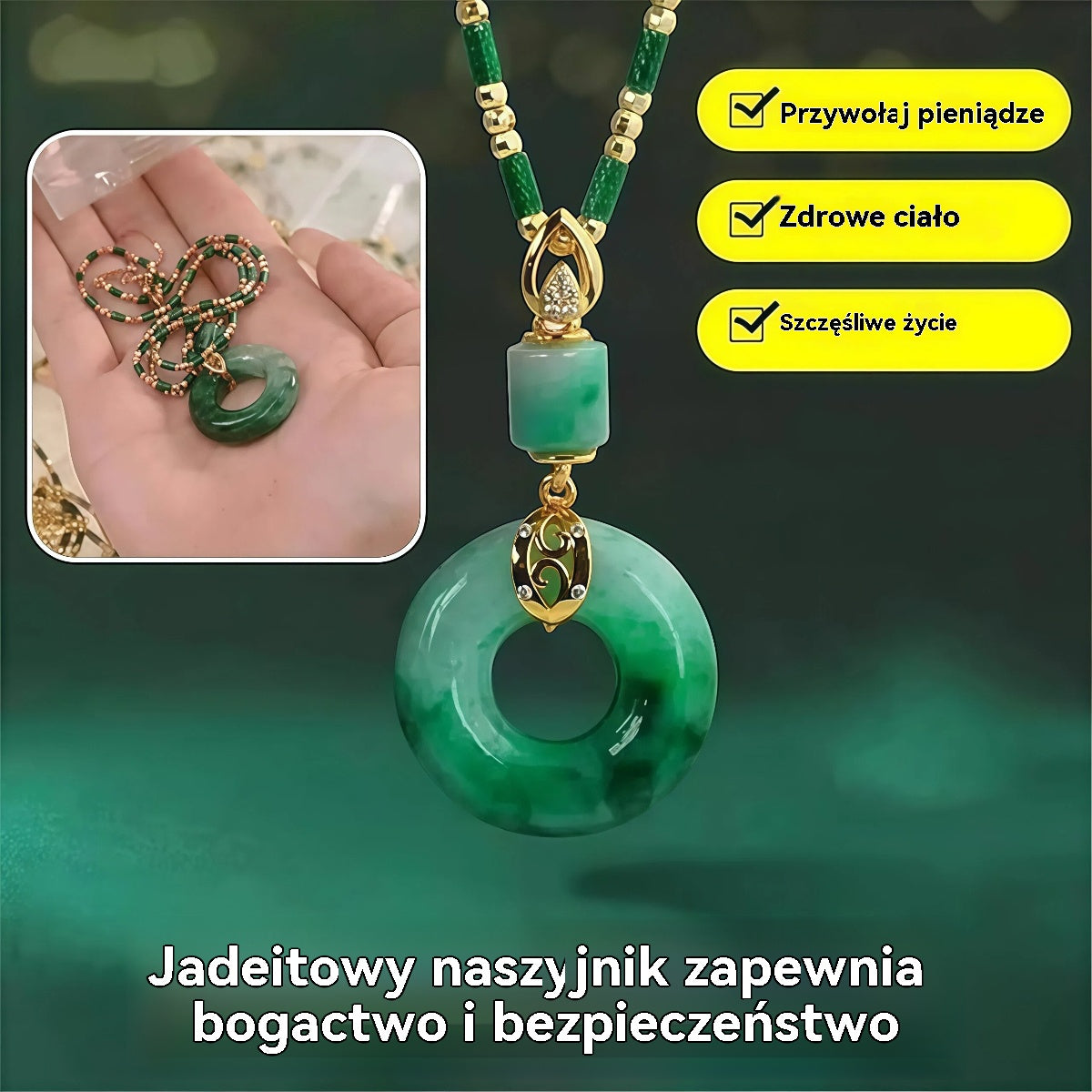 [Kup 1, otrzymaj 1 gratis]✨ Bestseller roku ✨ Klamra modlitewna z jadeitu Hetian