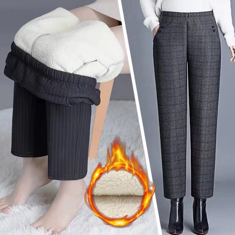 ⏳ Ostatni dzień: 50% zniżki 🔥【45-100 KG】Nowe damskie spodnie z wysokim stanem i prostymi nogawkami,Wersja standardowa/Wersja ocieplana