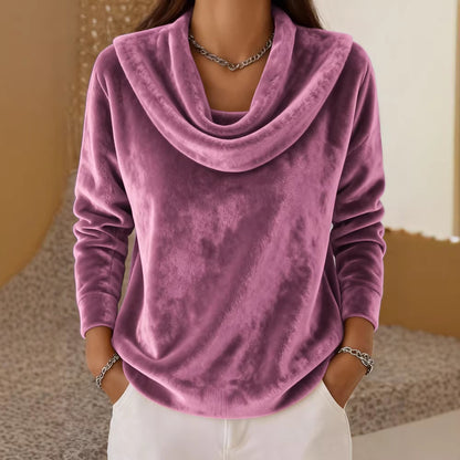 🔥【S-3XL】Νέο casual φαρδύ φλις τοπ με μακριά μανίκια, μαλακό και άνετο