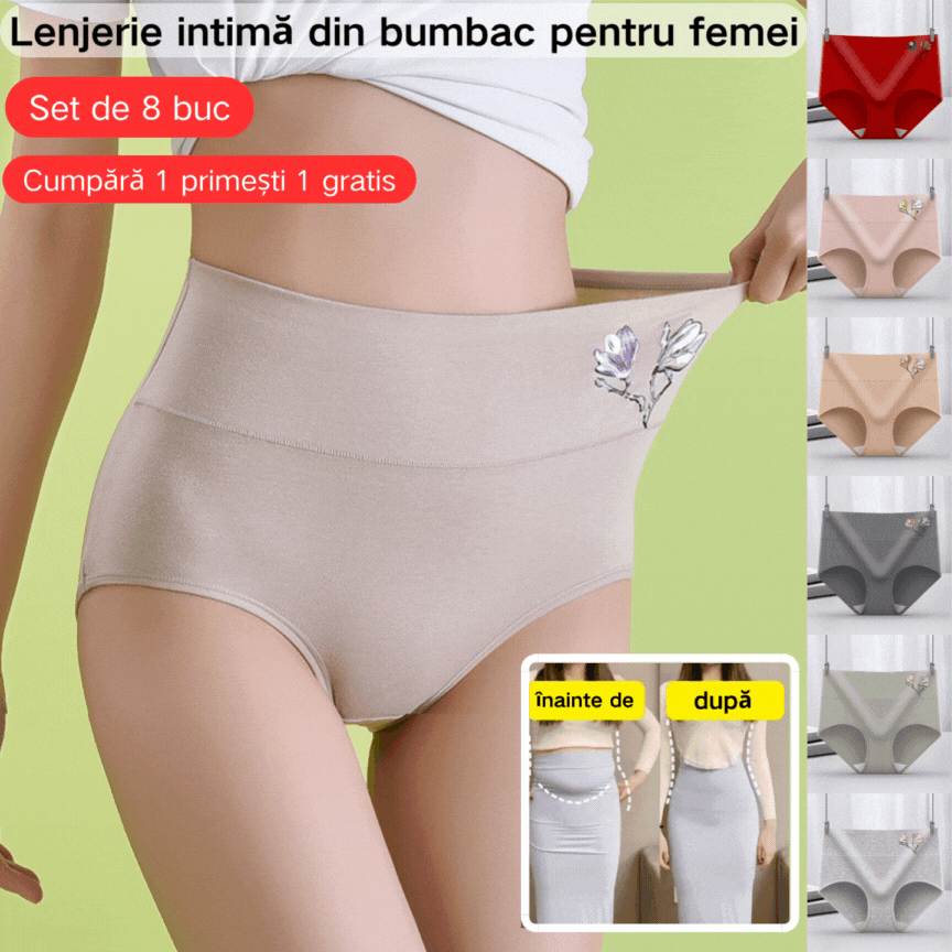 🔥Posljednja 2 dana 40% popusta🌟(8 kom)【40-85 kg】Bešavne antibakterijske pamučne gaćice🔥