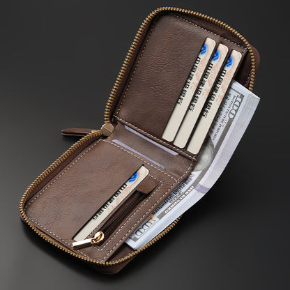 🔥 Novi muški retro multifunkcionalni novčanik, velikog kapaciteta, više utora za kartice