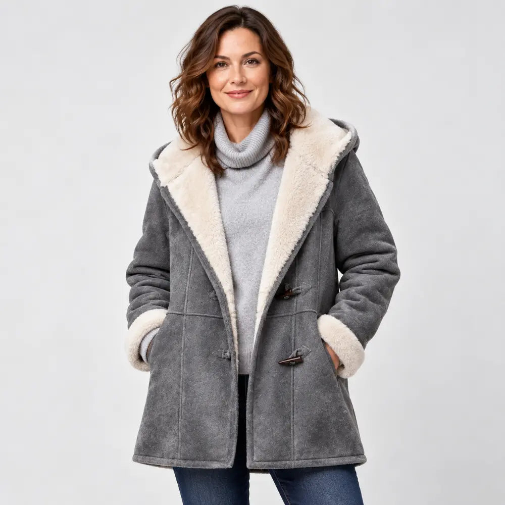 🐏🥼50% kedvezmény💖 Elegáns és meleg női velúr kabát polár béléssel, S–5XL méretben, hétköznapi télikabát