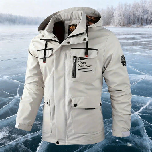 🔥🔥【【M-6XL】Új, vastag, meleg ősz- téli férfi kabát, amely szellőálló és vízálló