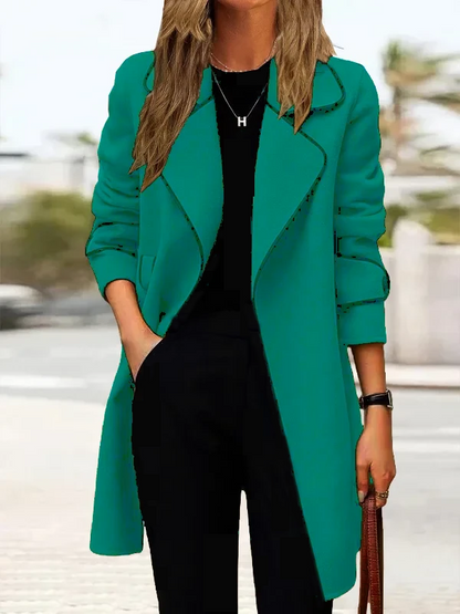 🔥 【M-4XL】Дамско палто от вълна 2025, нов модел с високо качество и средна дължина.