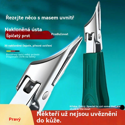 🔥【Kupte 1 a dostanete 1 zdarma】🔥 Nůžky na nehty s protiskluzovou úpravou a 25° zkoseným okrajem (sada 3 kusů)