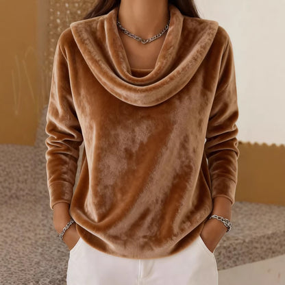 🔥【S-3XL】Νέο casual φαρδύ φλις τοπ με μακριά μανίκια, μαλακό και άνετο