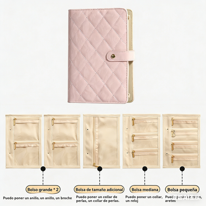 🔥 ¡Oferta del 50% por tiempo limitado! 🔥 Elegante estuche portátil para joyas, práctico para almacenar.