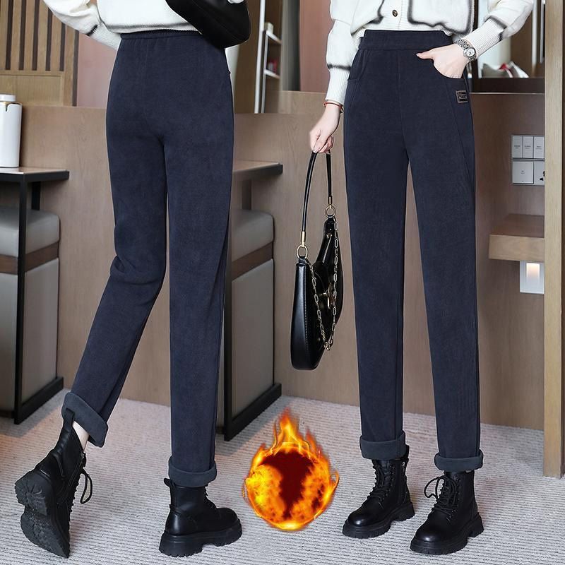 ⏳ Último día con un 50% de descuento 💖 Nuevos pantalones térmicos de alta calidad para mujer, de cintura alta y con forro afelpado.