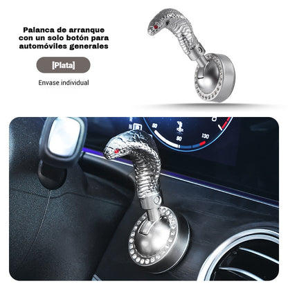 🚗Carcasa metálica en forma de serpiente para modificación del arranque de un solo toque, cubierta protectora del botón de encendido