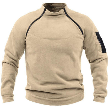 🔥【S-4XL】Ανδρικό φούτερ με όρθιο γιακά για φθινόπωρο και χειμώνα, ζεστό και άνετο, εύκολο στο καθημερινό ντύσιμο.