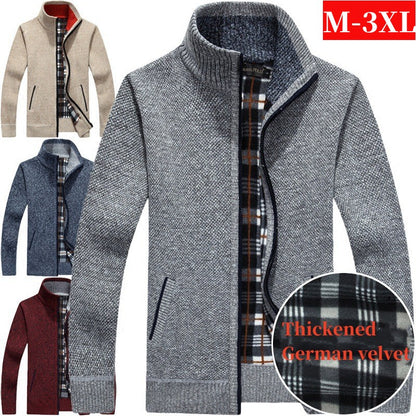 【M~3XL】 Novi jesenski i zimski muški široki pulover s patentnim zatvaračem za jesen i zimu