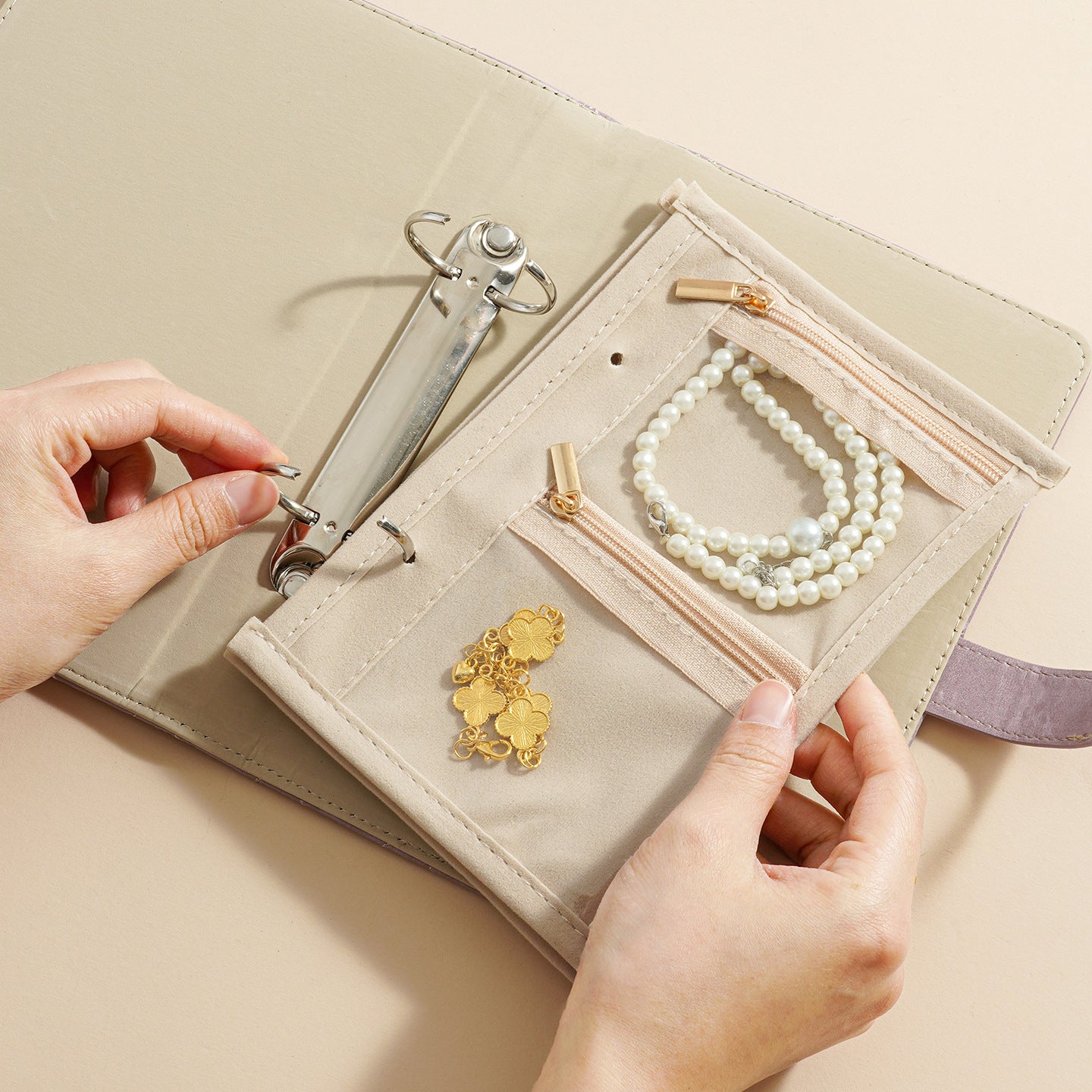 🔥 ¡Oferta del 50% por tiempo limitado! 🔥 Elegante estuche portátil para joyas, práctico para almacenar.