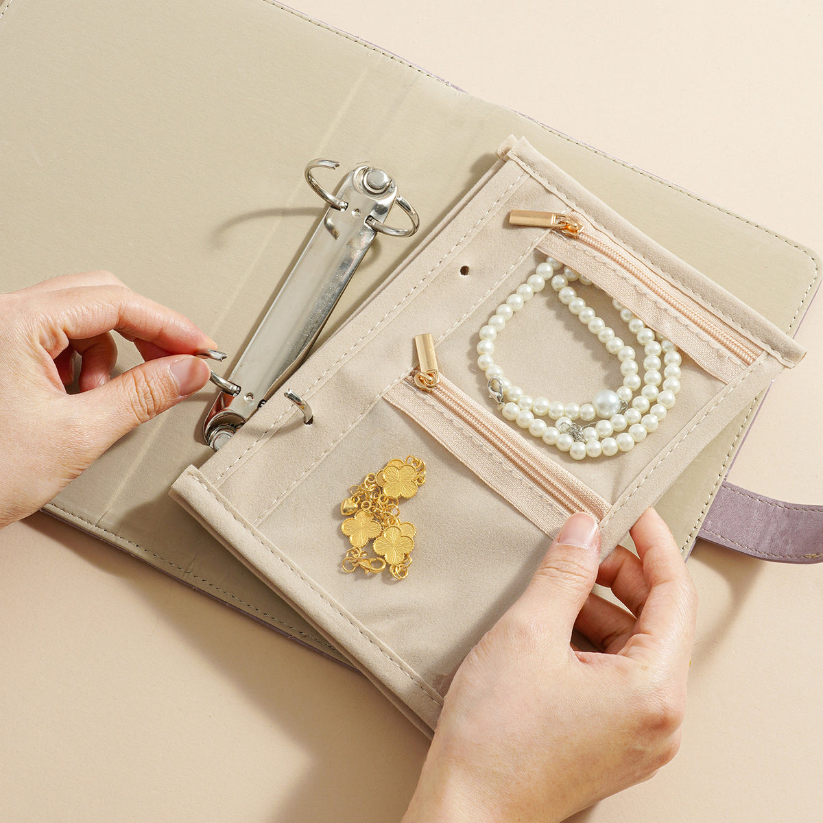 🔥 ¡Oferta del 50% por tiempo limitado! 🔥 Elegante estuche portátil para joyas, práctico para almacenar.